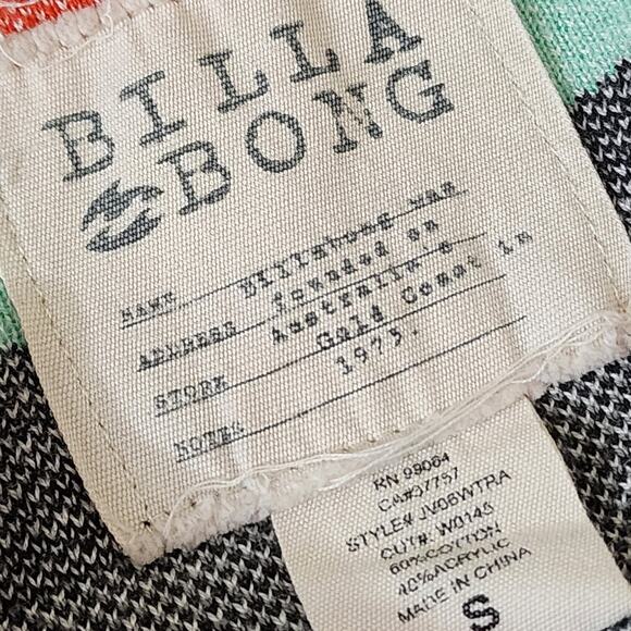 Billabong Small Tribal Aztec Cardigan Sweater - Picture 3 of 4